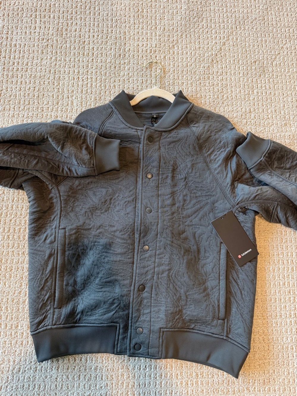 lululemon athletica Quilted Bomber Jacket - Charcoal Gray